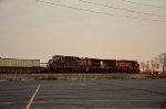 CP AC44CW Locomotives leading a train